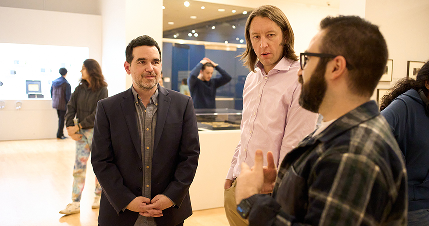 In partnership with the Block Museum of Art, the Artist-at-Large program facilitates conversations between engineers and artists on topics like the ethics of emerging science.