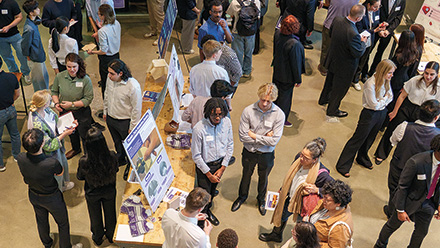 First-year students at the DTC Expo