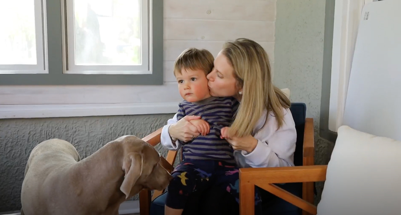 Julia Seitchik participated in the study when she was pregnant with her son Harry.