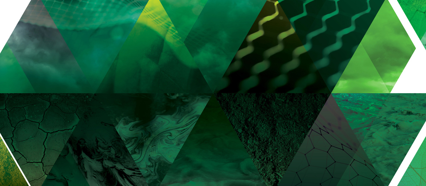 Triangle collage graphic