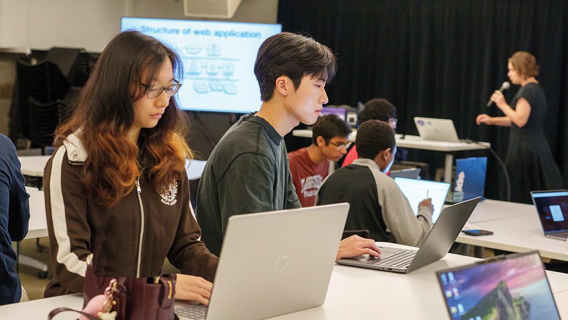 Professor Anastasia Kurdia intends the Software Studio course — held in The Garage at Northwestern’s Workspace — to be reflective of the methodology, programming languages, and development tools in software development jobs.