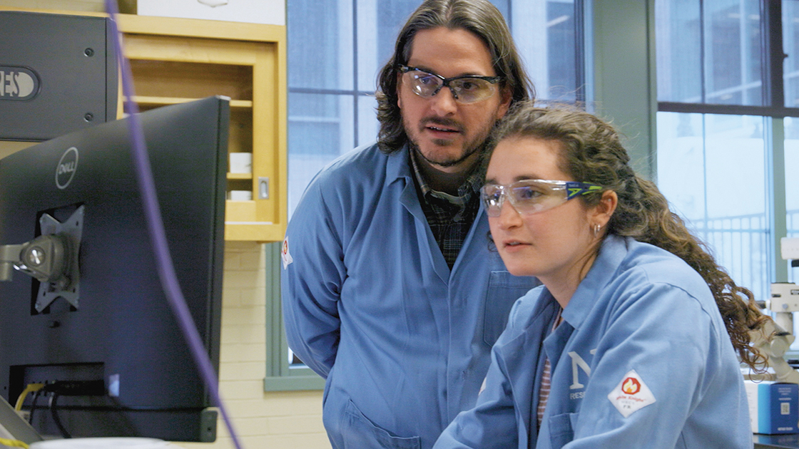Professor Jeffrey Richards currently leads a US Department of Energy-funded project that uses neutron scattering—a powerful technique that requires a nuclear reactor—to peer inside the electrodes of lithium-ion batteries at the nanoscale, observing physical and chemical changes during manufacturing and operation.  