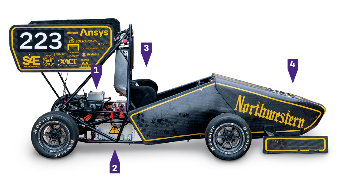 Northwestern formula racing car