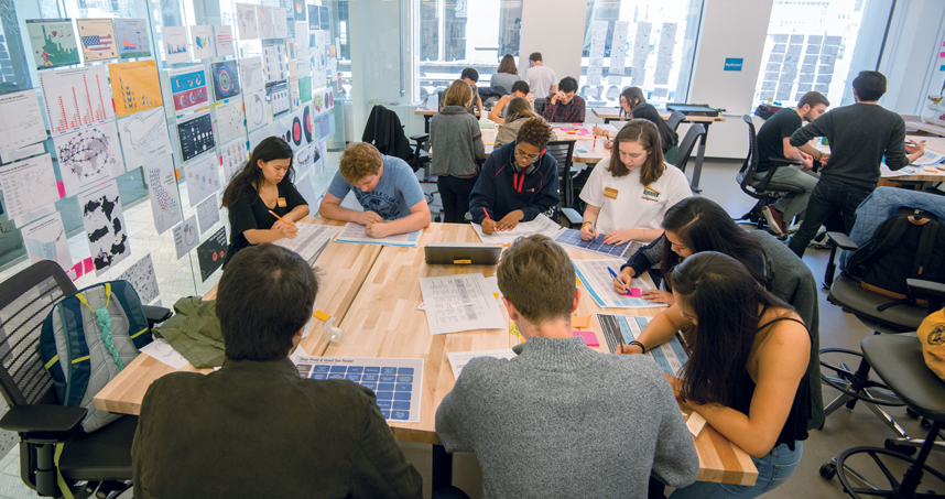 Each class had dedicated space, and no other sections of class moved through the space.