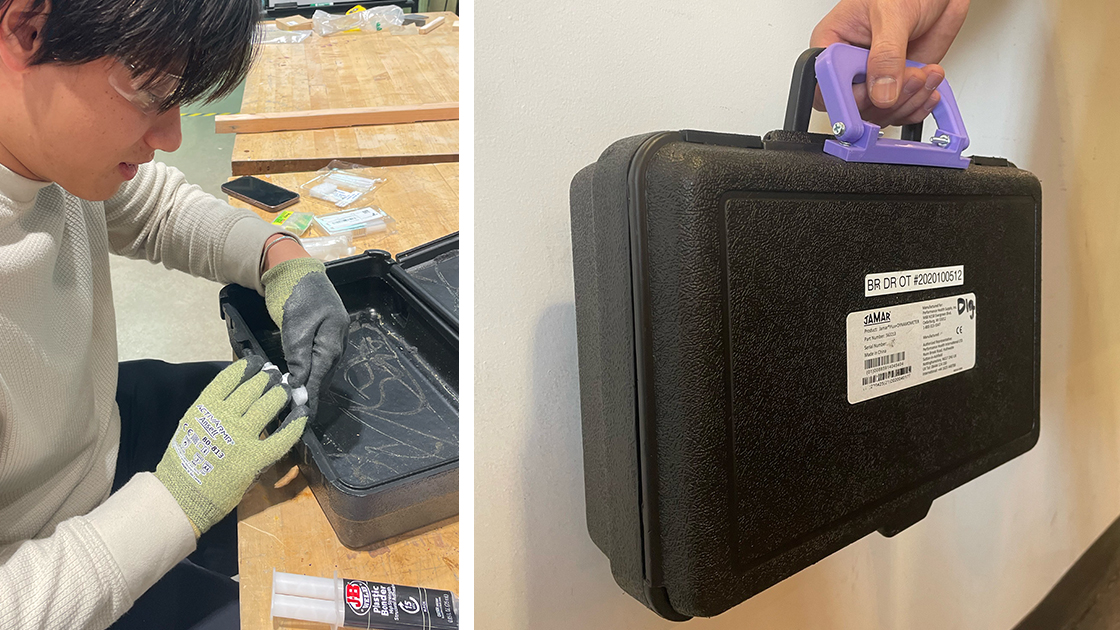 Retrofit of a dynamometer case.