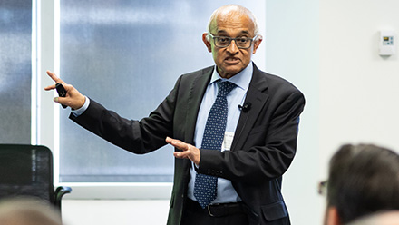 Professor V.S. Subrahmanian lecturing
